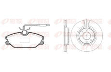 Souprava brzd, kotoučová brzda REMSA 8208.00