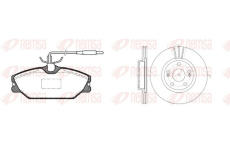 Souprava brzd, kotoučová brzda REMSA 8208.05