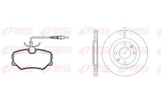 Souprava brzd, kotoučová brzda REMSA 8262.00