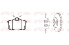 Souprava brzd, koutocova brzda REMSA 8263.23