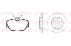 Souprava brzd, kotoučová brzda REMSA 8284.00