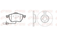 Souprava brzd, koutocova brzda REMSA 8390.05