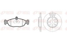 Souprava brzd, kotoučová brzda REMSA 8393.03