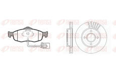 Souprava brzd, kotoučová brzda REMSA 8432.00