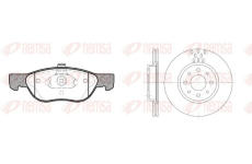 Souprava brzd, kotoučová brzda REMSA 8587.00
