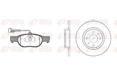 Souprava brzd, kotoučová brzda REMSA 8588.00
