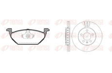 Souprava brzd, kotoučová brzda REMSA 8633.02