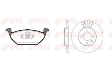 Souprava brzd, kotoučová brzda REMSA 8633.03