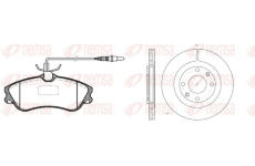Souprava brzd, koutocova brzda REMSA 8634.00