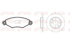 Souprava brzd, kotoučová brzda REMSA 8643.02