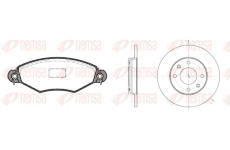 Souprava brzd, kotoučová brzda REMSA 8643.06