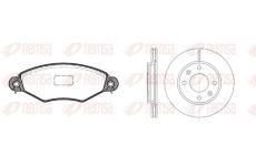 Souprava brzd, kotoučová brzda REMSA 8643.07