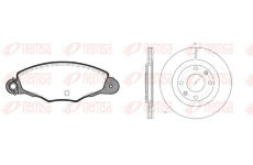 Souprava brzd, koutocova brzda REMSA 8659.01