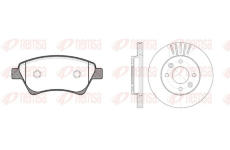 Souprava brzd, kotoučová brzda REMSA 8976.00