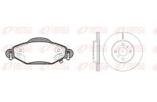 Souprava brzd, koutocova brzda REMSA 8978.00