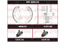 Souprava brzd, bubnova brzda REMSA SPK 3046.05