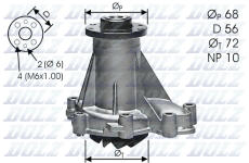 Vodné čerpadlo, chladenie motora DOLZ M276