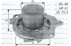 Vodní čerpadlo, chlazení motoru DOLZ S314