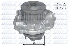 Vodní čerpadlo, chlazení motoru DOLZ S319
