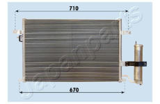 Kondenzátor klimatizácie JAPANPARTS CND313014