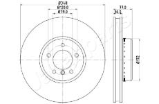 Brzdový kotúč JAPANPARTS DI-0157