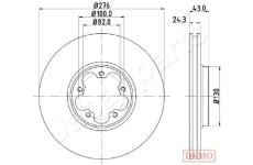 Brzdový kotúč JAPANPARTS DI-0356C