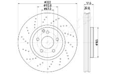 Brzdový kotúč JAPANPARTS DI-0528