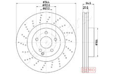 Brzdový kotúč JAPANPARTS DI-0558C