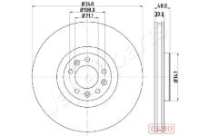 Brzdový kotúč JAPANPARTS DI-0611C