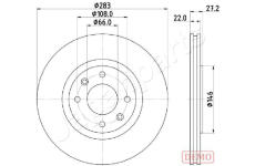 Brzdový kotúč JAPANPARTS DI-0626C