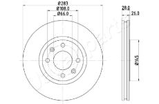 Brzdový kotúč JAPANPARTS DI-0627