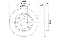 Brzdový kotúč JAPANPARTS DI-0630