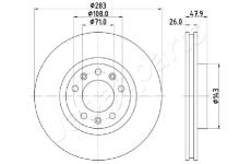 Brzdový kotúč JAPANPARTS DI-0637