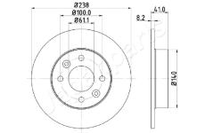 Brzdový kotúč JAPANPARTS DI-0700