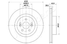 Brzdový kotúč JAPANPARTS DI-0701