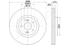 Brzdový kotúč JAPANPARTS DI-0703