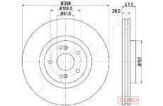 Brzdový kotúč JAPANPARTS DI-0703C