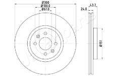 Brzdový kotúč JAPANPARTS DI-0705