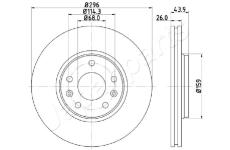 Brzdový kotúč JAPANPARTS DI-0707