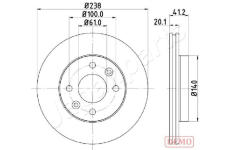 Brzdový kotúč JAPANPARTS DI-0708C