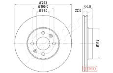 Brzdový kotúč JAPANPARTS DI-0709C