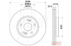 Brzdový kotúč JAPANPARTS DI-0710C