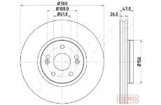 Brzdový kotúč JAPANPARTS DI-0712C