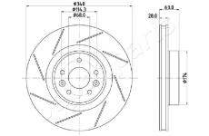 Brzdový kotúč JAPANPARTS DI-0717