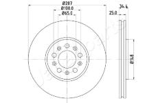 Brzdový kotúč JAPANPARTS DI-0901