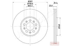 Brzdový kotúč JAPANPARTS DI-0901C