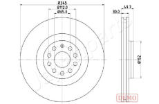 Brzdový kotúč JAPANPARTS DI-0908C