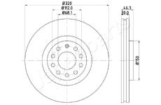 Brzdový kotúč JAPANPARTS DI-0909