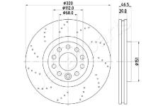 Brzdový kotúč JAPANPARTS DI-0913