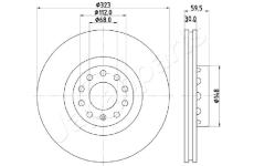 Brzdový kotúč JAPANPARTS DI-0922